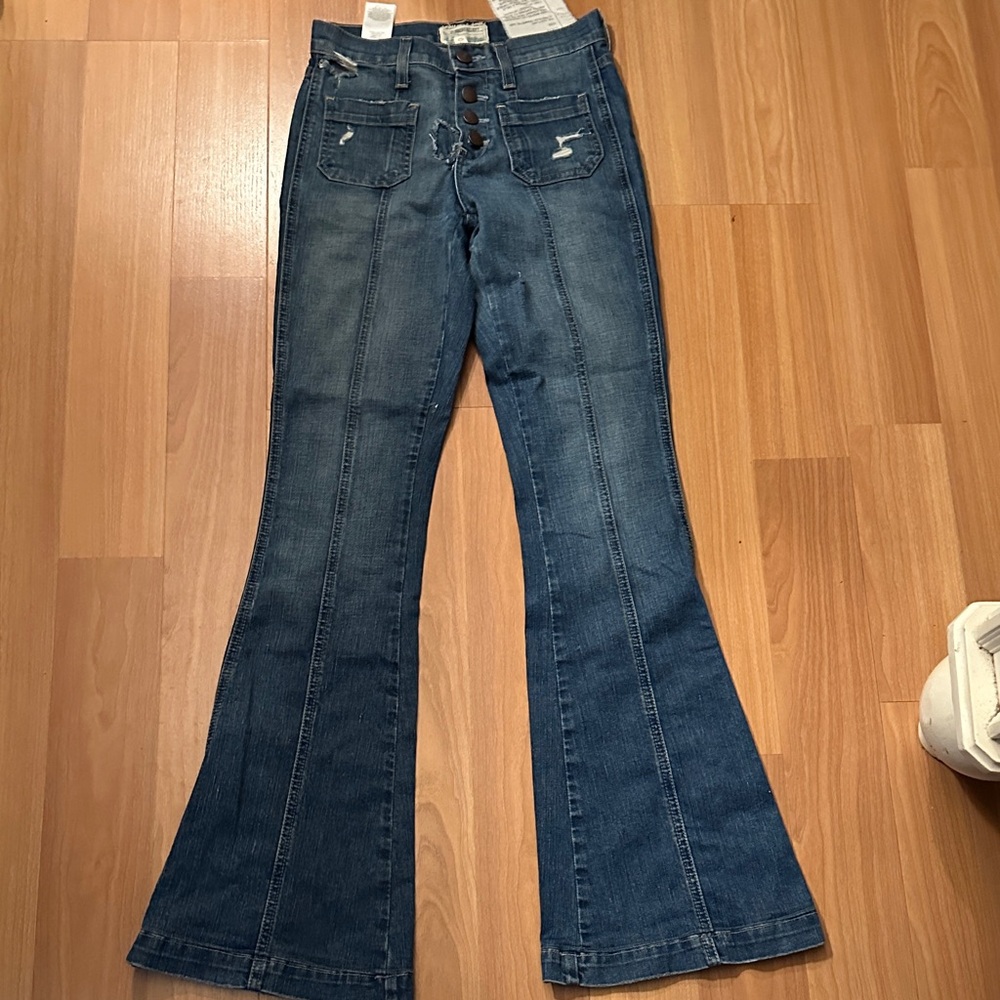 Current/Elliott Dark Blue Flare Jeans Judi Flare size 23.